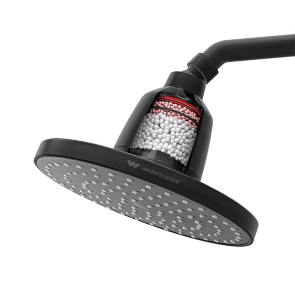 Rain Shower Filter for Hard Water CLEO-SFR-923 - 8 inches Disc Matte Black | With Shower Arm