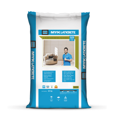MYK LATICRETE 325 HIGH FLEX WHITE - 20KG ( LATICRETE® 325 High Flex Ag SILVER Floor And Wall Tile Adhesive)