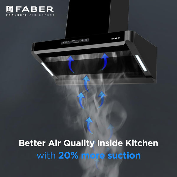 Faber Pinnacle 90cm 1500m³/hr Autoclean Chimney